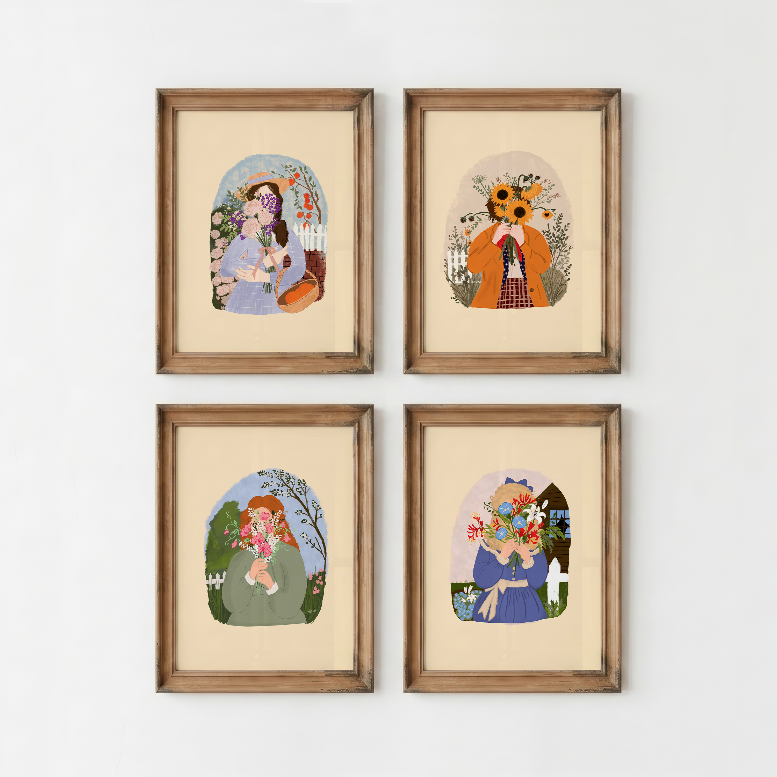 Little Women March Sisters Set of 4 · Digital Download
