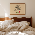 There's No Place Like Home · Hand Lettered Poppy Print · Digital Download