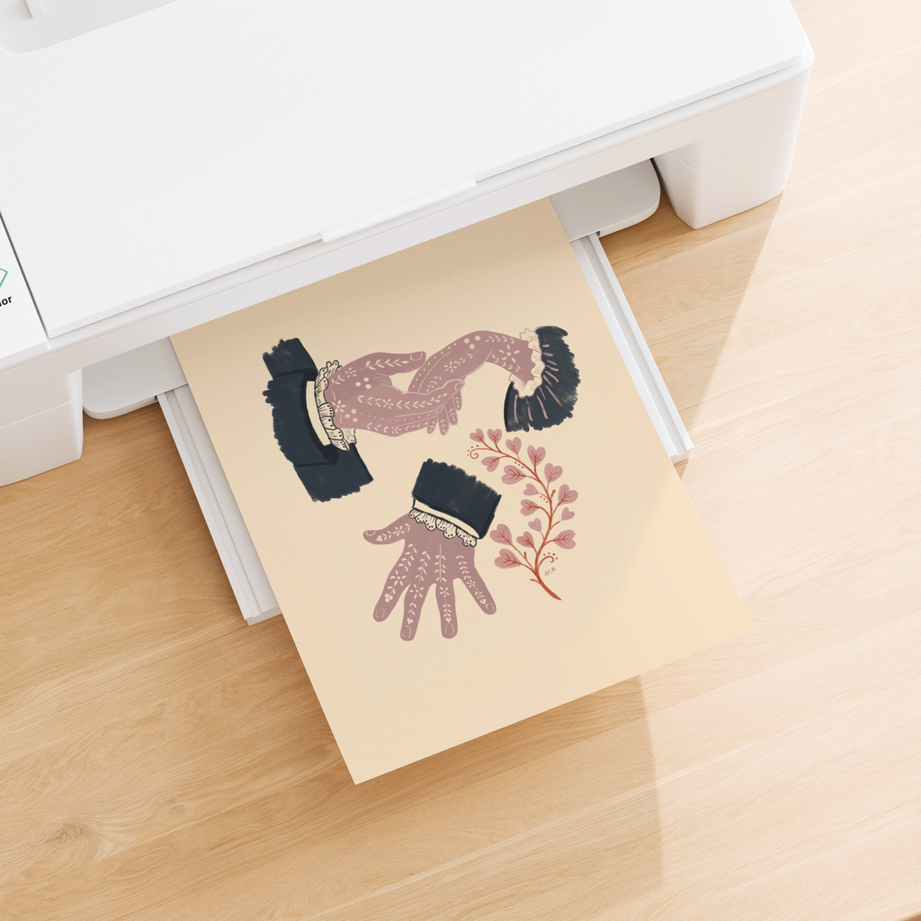 Pride and Prejudice Hand Flex · Digital Download · FREE WITH NEWSLETTER SIGN UP