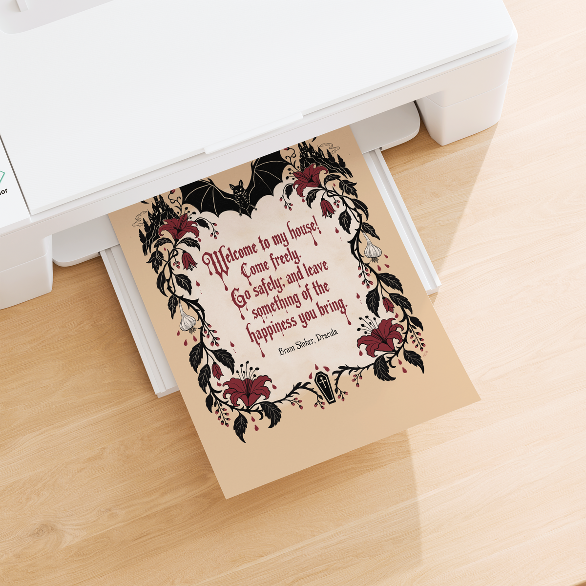 Dracula Quote · Bram Stoker · Digital Download