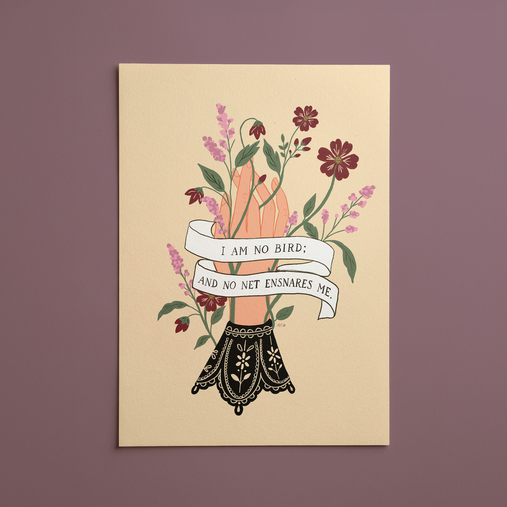Jane Eyre · “I Am No Bird” Quote · Digital Download