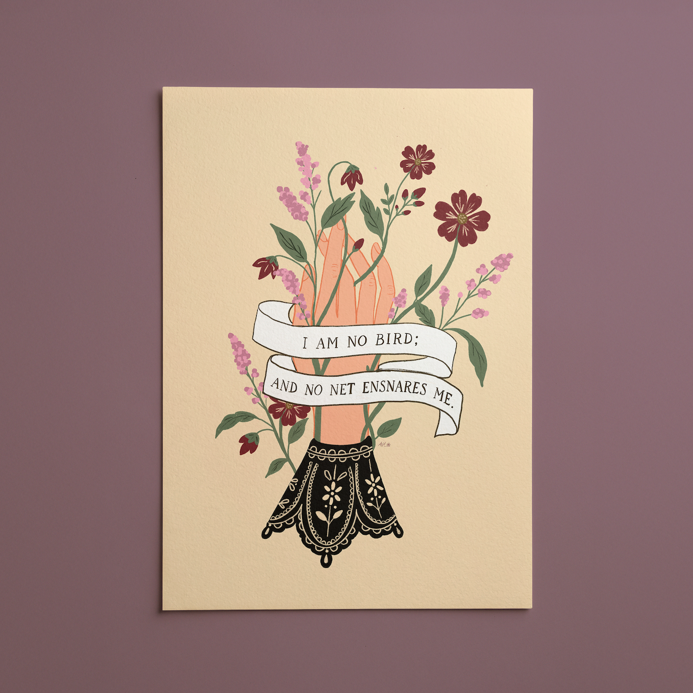 Jane Eyre · “I Am No Bird” Quote · Digital Download