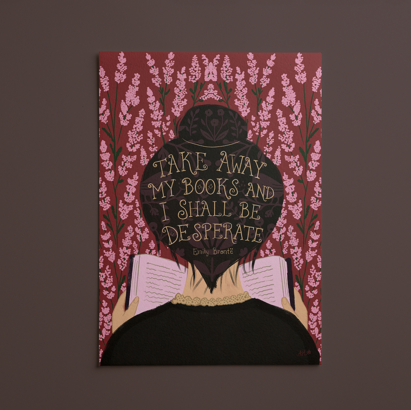 Wuthering Heights · Emily Brontë Quote · Digital Download