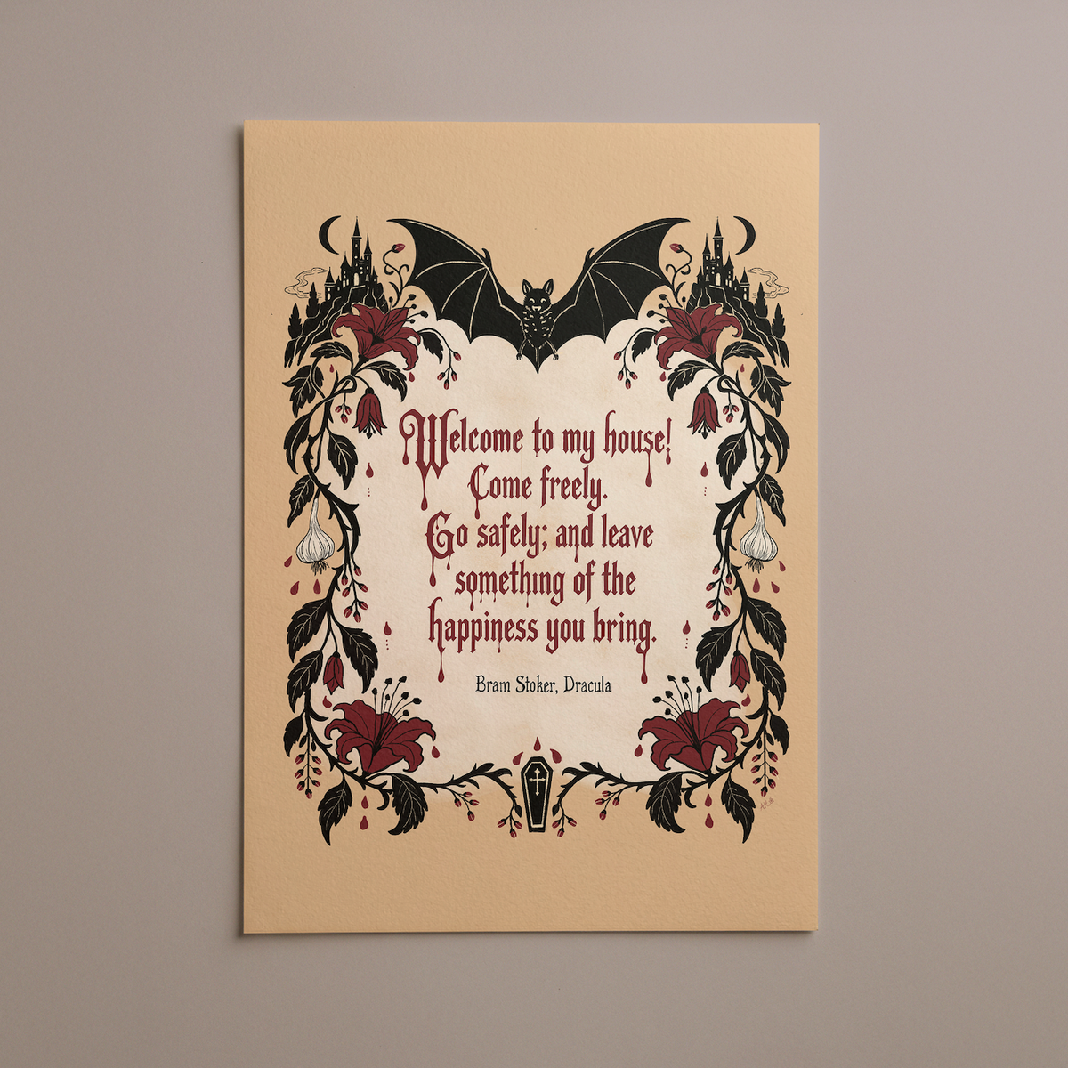 Dracula Quote · Bram Stoker · Digital Download