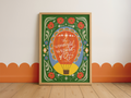 The Wonderful Wizard of Oz Print · Hand Lettered Book Title Wall Art · Vintage Storybook · Digital Download